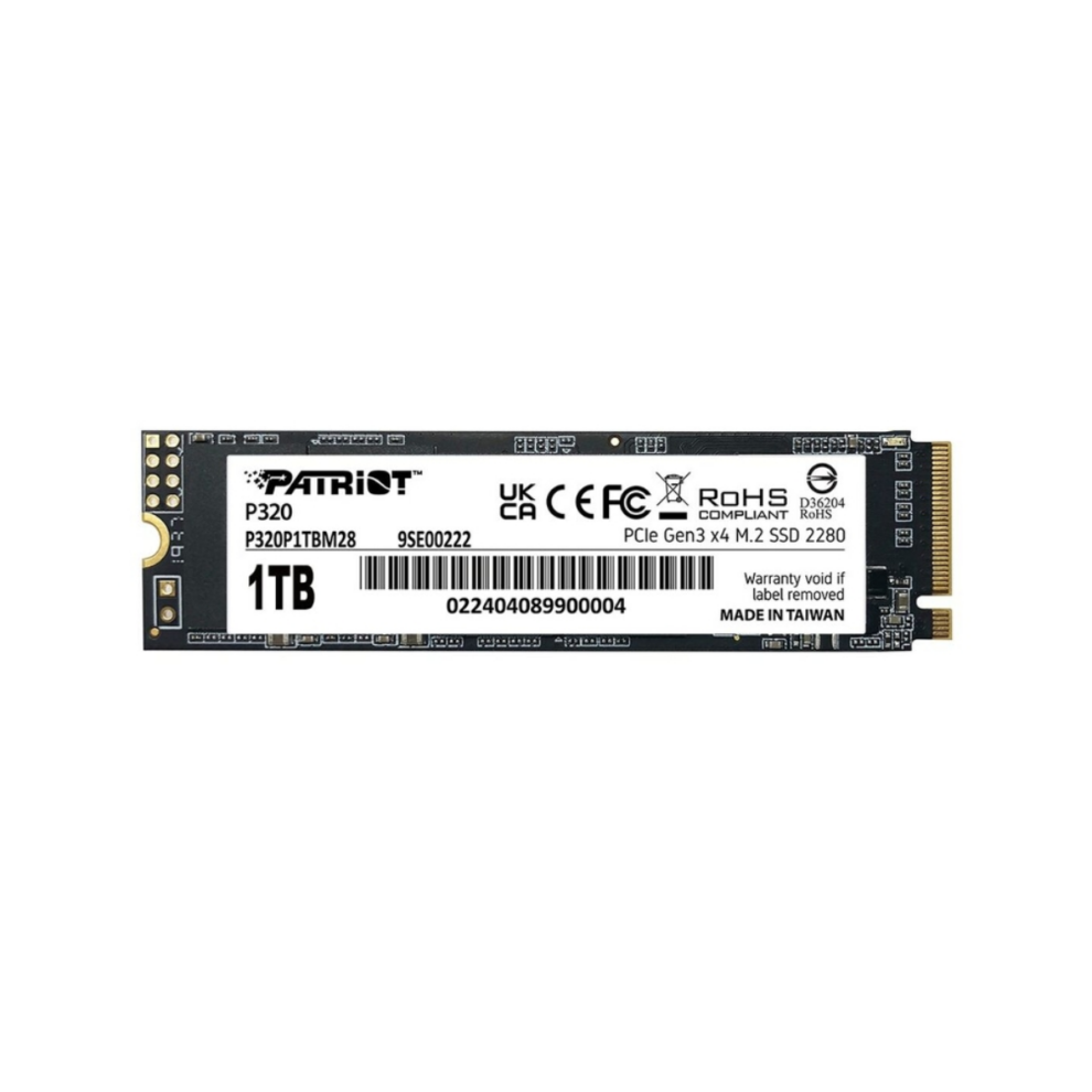 Unidad de Estado Sólido SSD Patriot P320 1TB M 2 PCIE Gen3 SIPO