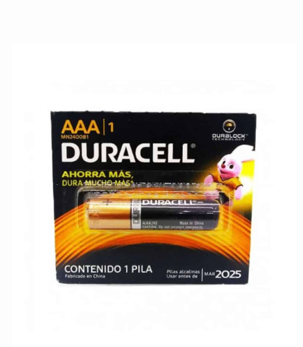 Pilas AAA alcalinas recargables Duracell para uso diario