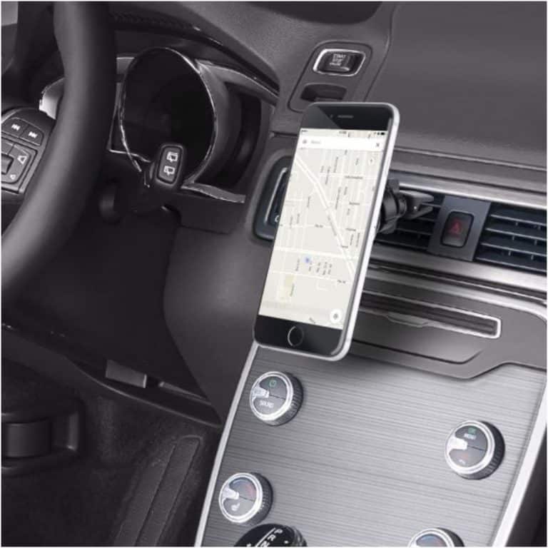 Soporte magnético de celular con gancho para rejilla ventilación del