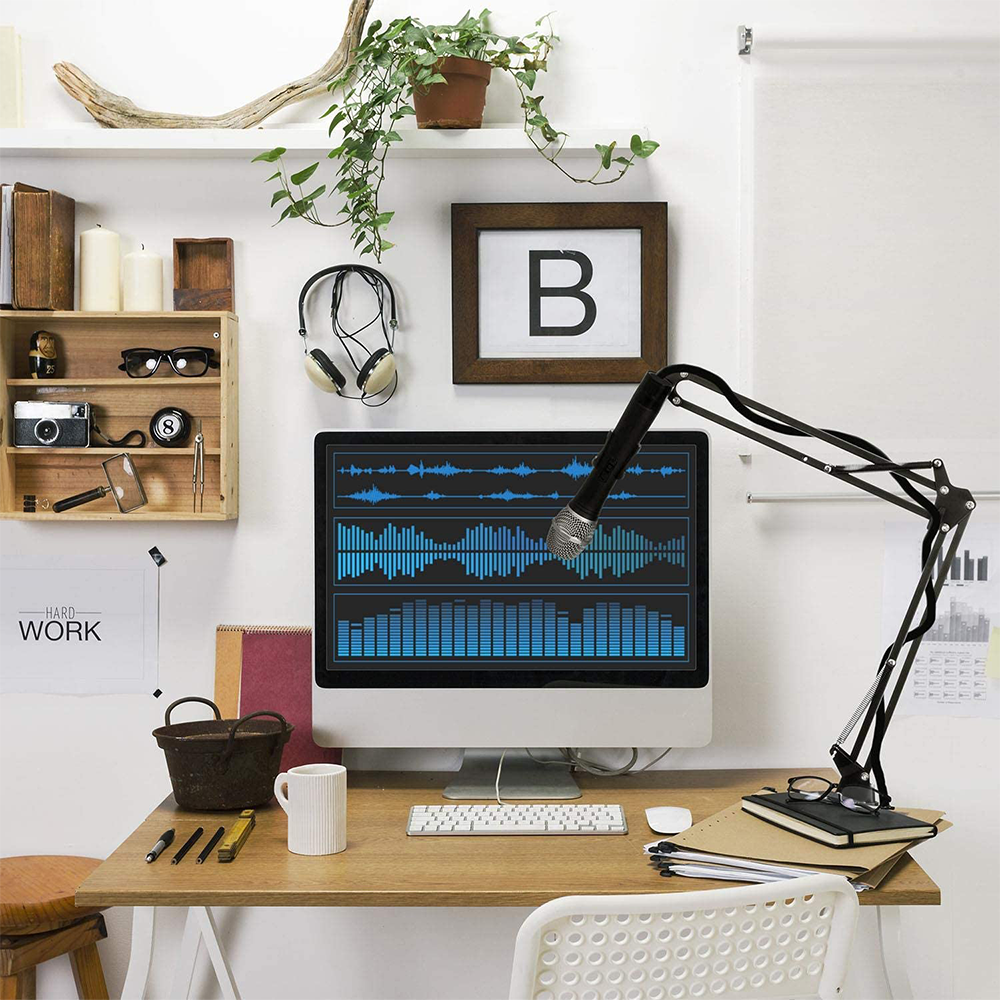 Atril soporte para micrófono ajustable mesa escritorio