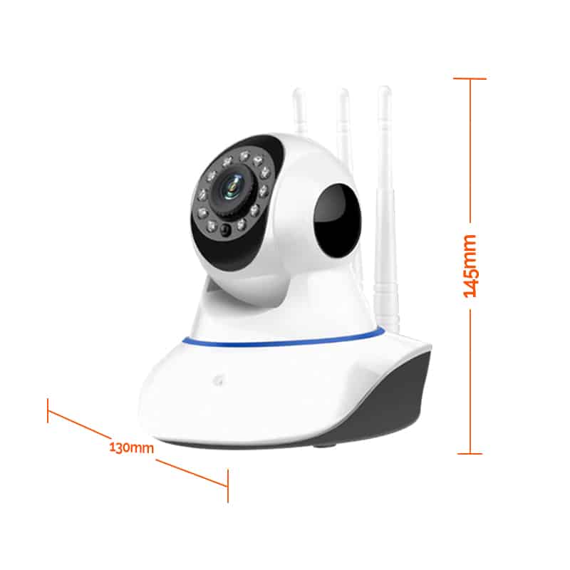 Cámara de seguridad con bombilla, cámara IP panorámica de 360 grados con  giro/inclinación, 2,4