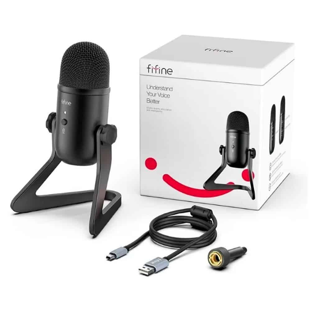 Microfono Fifine Negro USB - Diza Online