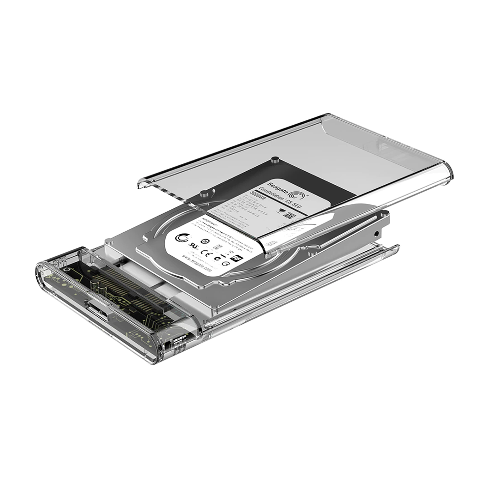 Leer Baya interior Cofre Case Transparente Disco Duro / Sólido Sata 2.5 USB 3.0 SSD / HDD –  SIPO