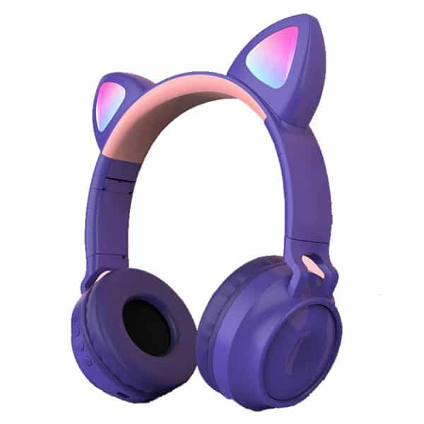 Audífono Inalámbrico Cat Ear, RGB (Orejas de Gato con Luces, ZW028) SIPO