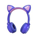 Audífono Inalámbrico Cat Ear, RGB (Orejas de Gato con Luces, ZW-028)-00
