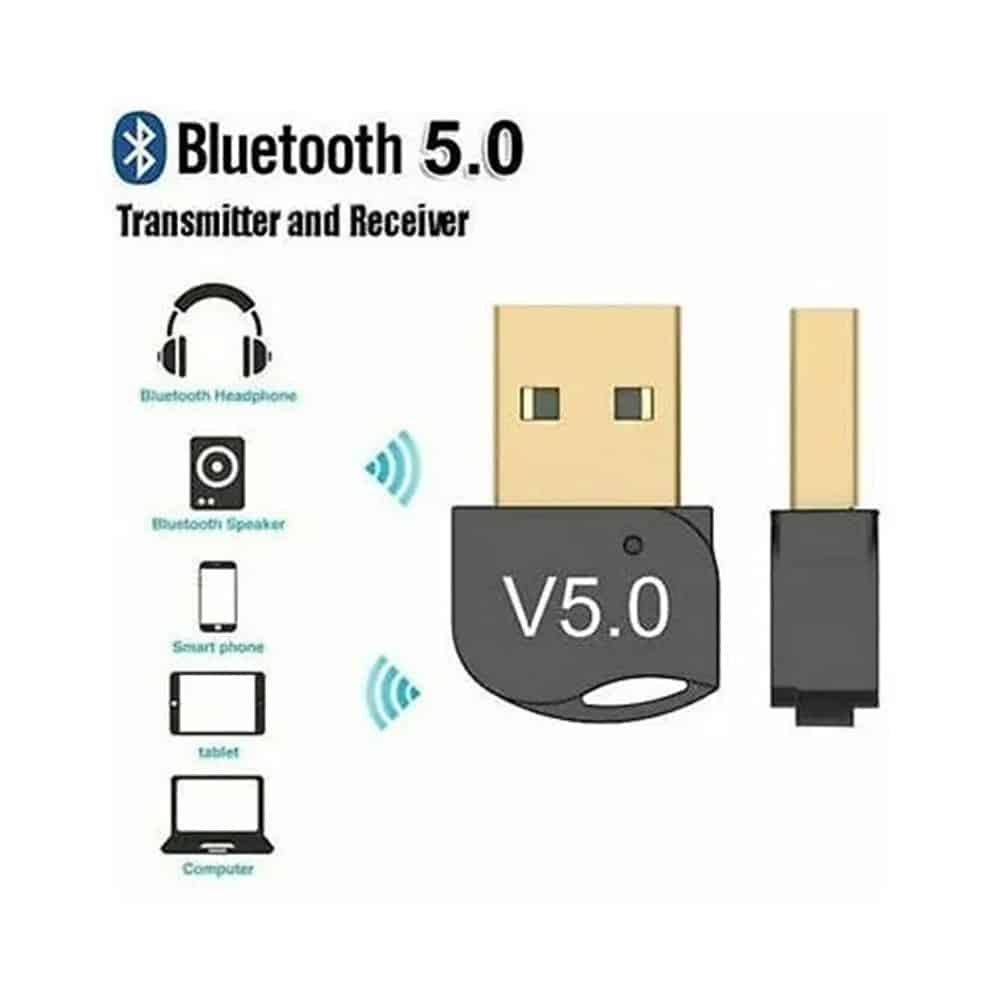 Receptor Bluetooth Para Pc / Laptop Adaptador Mini Usb V5.0