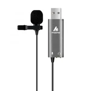 Micrófono de Solapa MAONO AU-UL20 (Tarjeta de Sonido) - USB