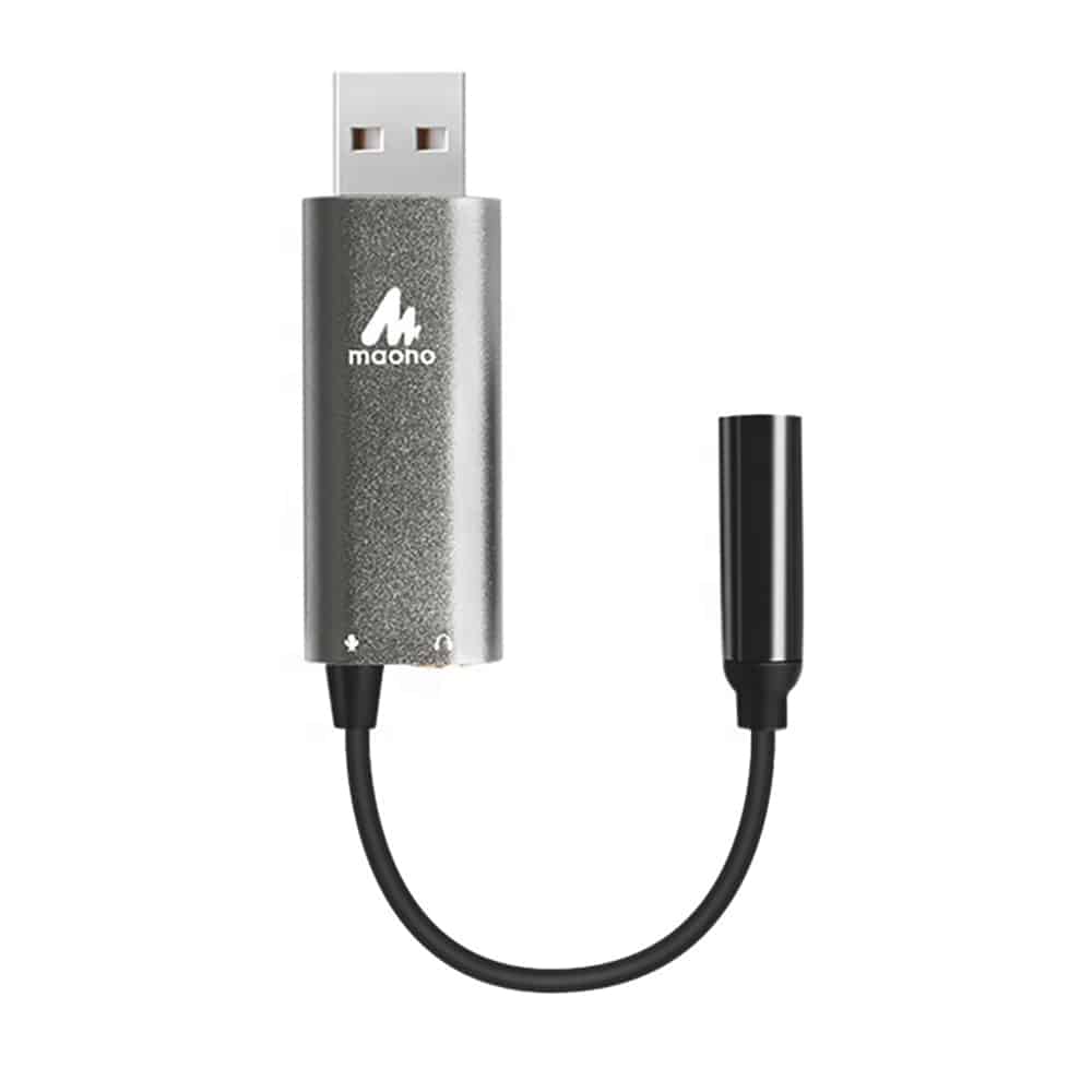 Tarjeta de sonido Maono AU-AD304, entrada USB – Windows/Mac