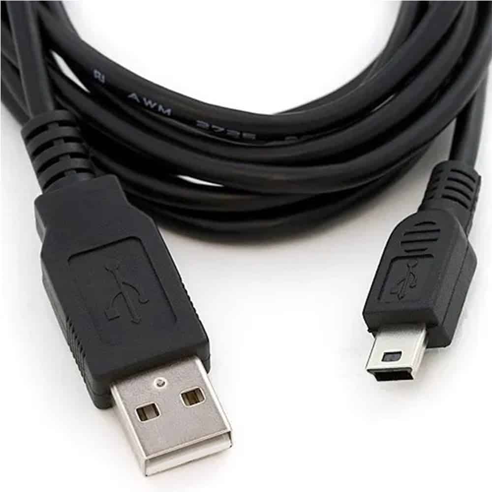 Cable Mini USB 5 pines a 2 USB para Disco Duro Externo