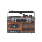 Radio Cassette AudioPro AP02076, portátil, BT, USB, 20W