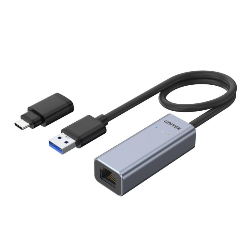Adaptador USB 3.0 a Gigabit Ethernet con adaptador USB-C