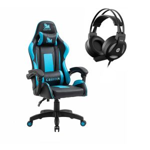 Cyber Pack Silla Gamer Ultimate Griffin + Audífonos HP H100 2