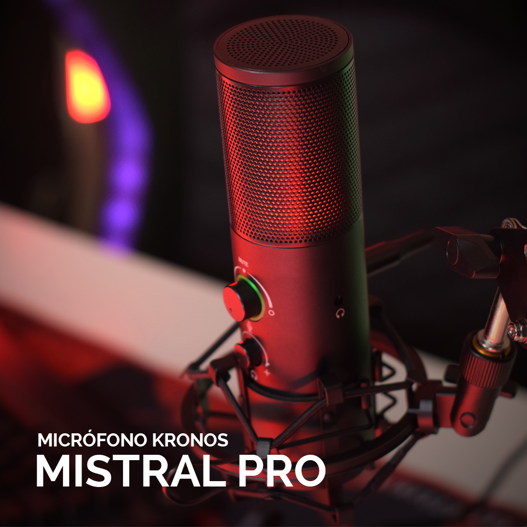 Kit Micrófono Profesional Kronos Mistral Pro – con Brazo, Anti shock y Anti Pop