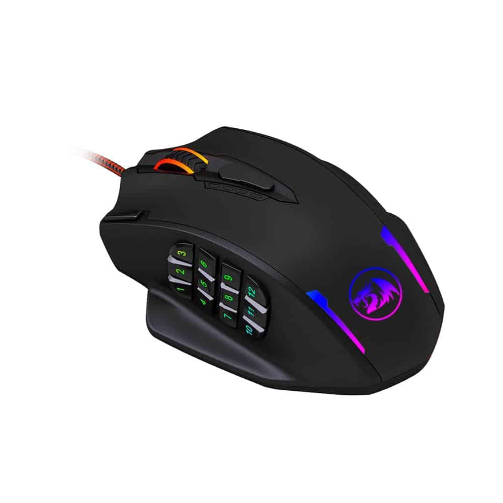 Mouse Redragon gamer RGB impact M908