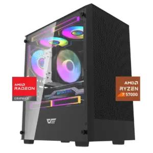 PC Gamer Dreamfyre 7: Ryzen 5700G, SSD M.2, RAM 16/32GB (3200MHz, D-Channel) – WiFi USB