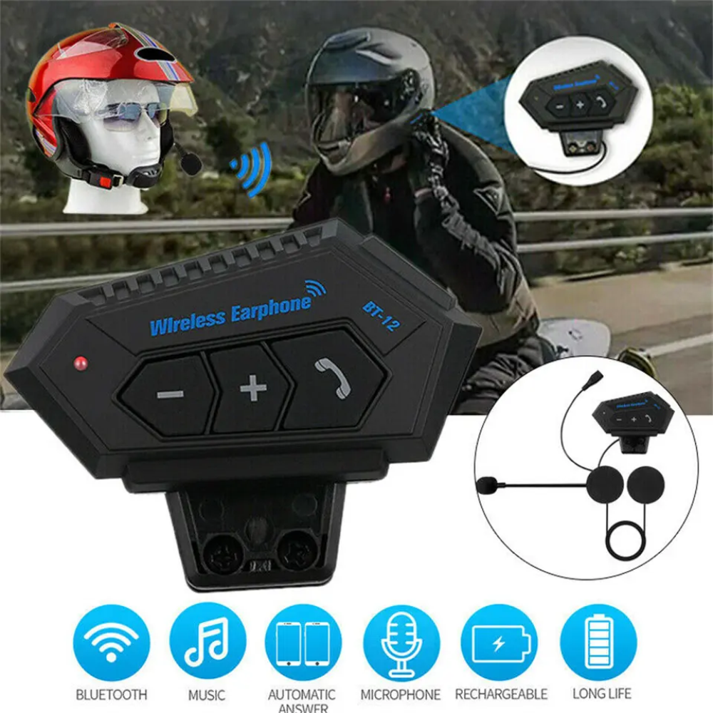 Intercomunicador Bluetooth Llamadas Para Casco Motocicleta
