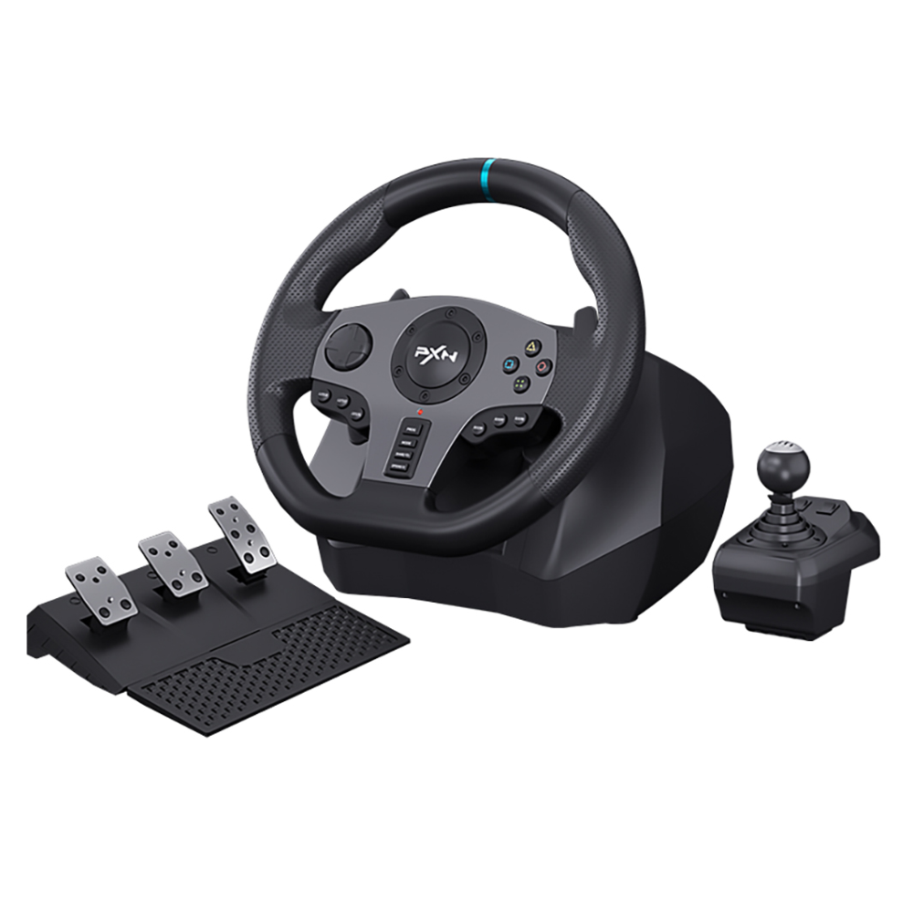 Volante para juegos Pxn V9 con pedales y palanca de cambio compatible PC/PS/Xbox  – SIPO