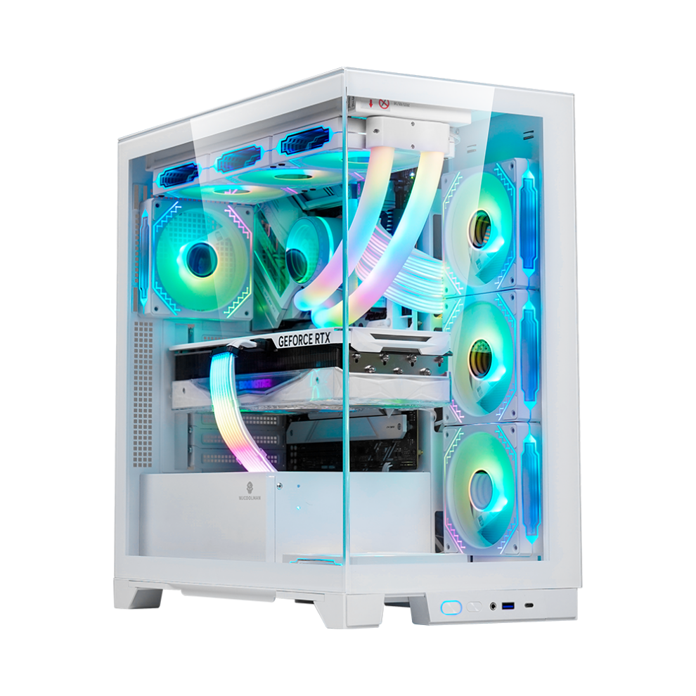 Gabinete Kronos Prisma Pro White RGB ATX, Vidrio Templado, USB 3.0 - SIPO