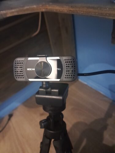 Webcam Camara Web Full HD 1080p, 30fps con trípode escala photo review