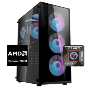 PC Gamer Titan 7: Ryzen 7 8700G, SSD M.2, Radeon 780M, 16/32GB RAM DDR5