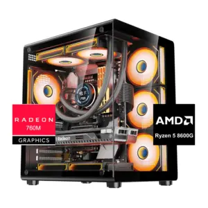 PC Gamer Titan 6: Ryzen 5 8600G, SSD M.2, Radeon 760M, 16GB/32GB RAM DDR5