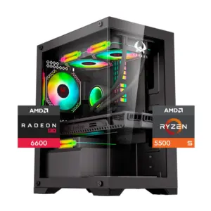 PC Gamer Warrior 5: Ryzen 5500, SSD M.2, RAM 16GB, RX 6600