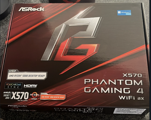 Placa Madre ASRock X570 PHANTOM GAMING 4 WIFI AX - AM4, ATX photo review