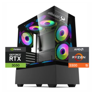 PC Gamer Warrior 3050 6GB: Ryzen 5500, SSD M.2, RAM 16GB, RTX 3050 6GB