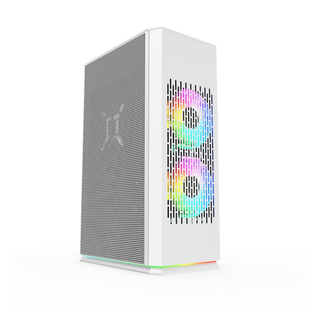 Gabinete Kronos Ophion Mini-ITX, 1 cooler, 3.0 USB - Blanco - SIPO