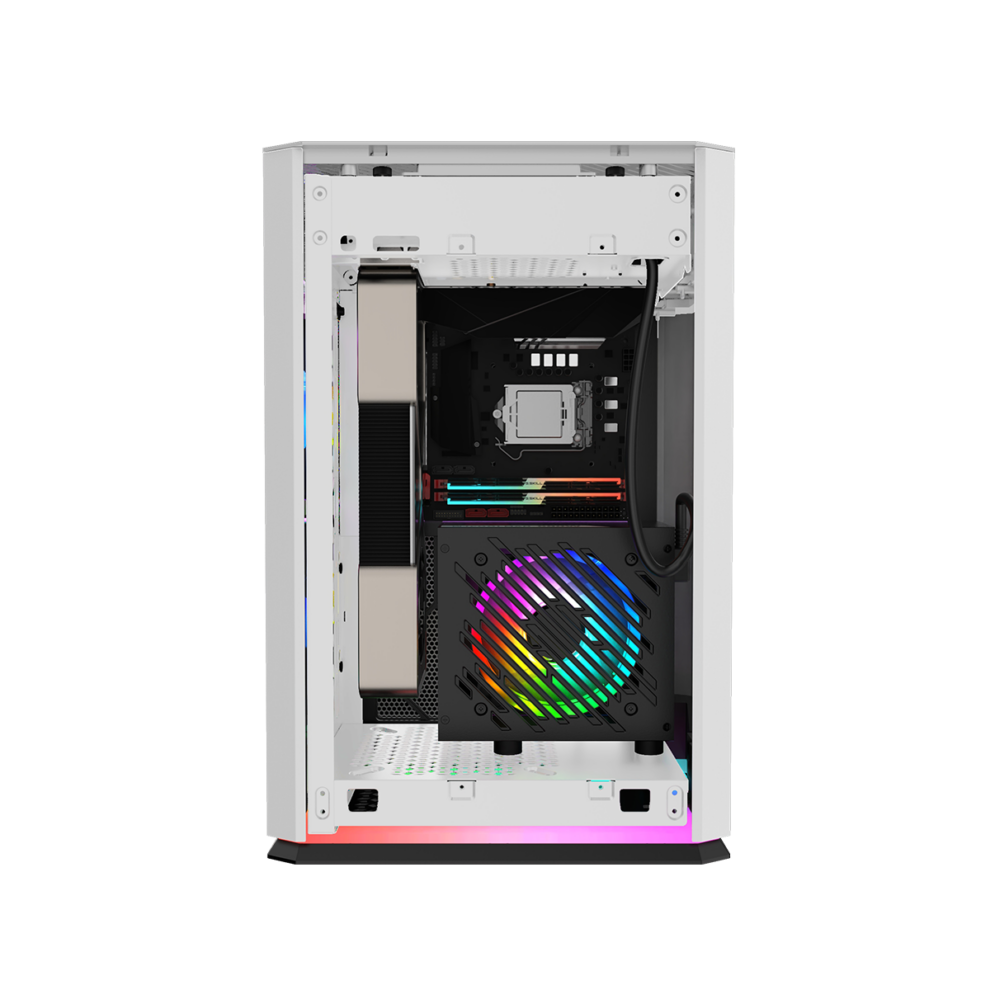 Gabinete Kronos Ophion Mini-ITX, 1 cooler, 3.0 USB - Blanco - SIPO