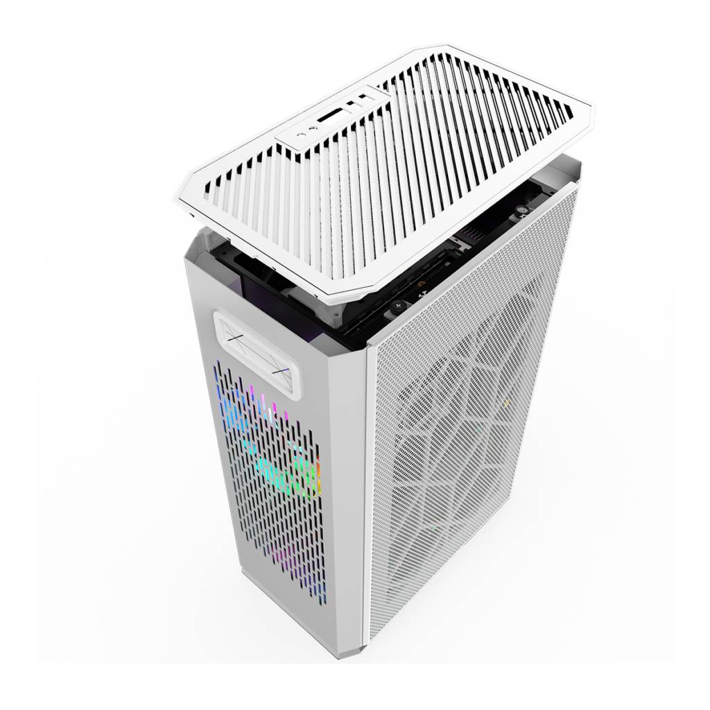 Gabinete Kronos Ophion Mini-ITX, 1 cooler, 3.0 USB - Blanco - SIPO