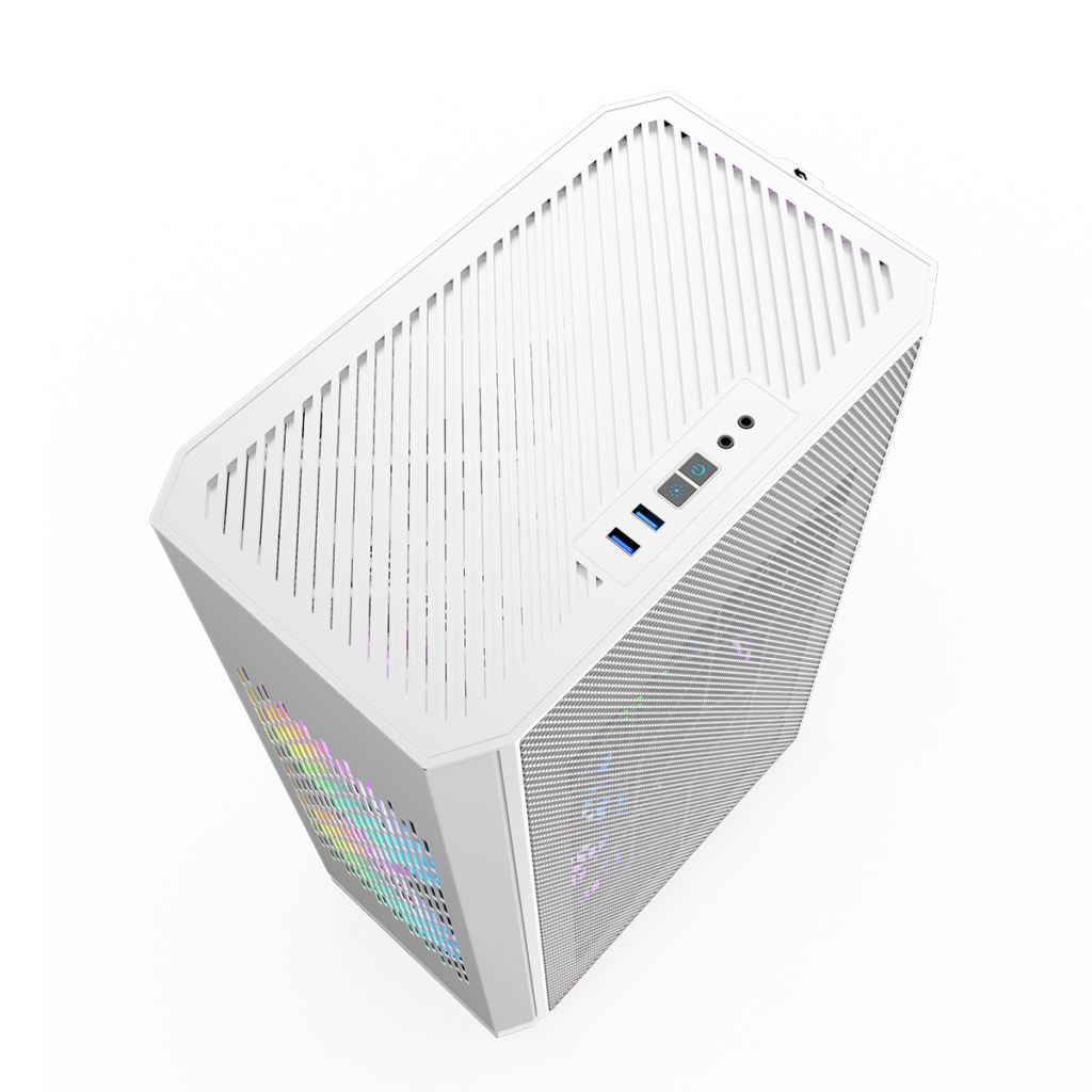 Gabinete Kronos Ophion Mini-ITX, 1 cooler, 3.0 USB - Blanco - SIPO