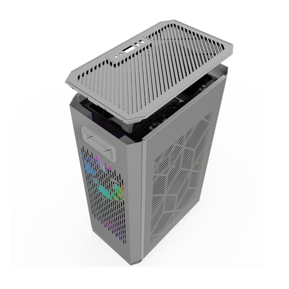 Gabinete Kronos Ophion Mini-ITX, 1 cooler, 3.0 USB - Gris - SIPO