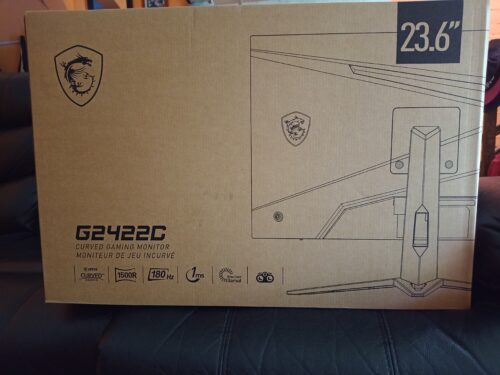 Monitor Gamer MSI G2422C 24” Full HD, Curvo, 180Hz, VA, 1ms photo review