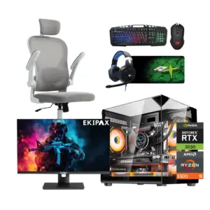 Combo Setup Gamer: PC Warrior 3050, Monitor, Silla y periférico
