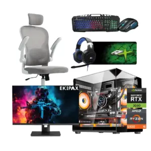 Combo Setup Gamer: PC Warrior 3050, Monitor, Silla y periférico