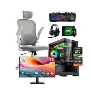 Combo Setup Gamer: PC Warrior 3050, Monitor, Silla y periférico