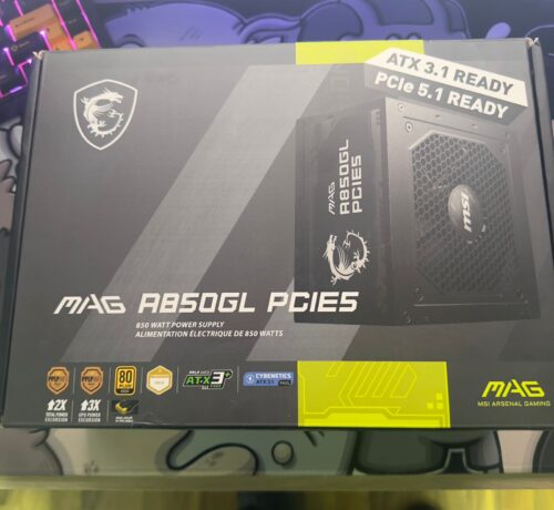 Fuente de Poder MSI MAG A850GL PCIE5 850W, Modular, 80+ Gold photo review