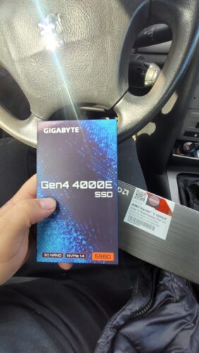 Unidad Estado Sólido Gigabyte Gen4 4000E SSD 500GB, 3600MB/s photo review