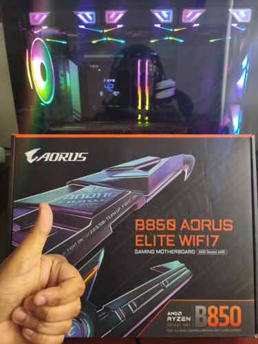 Placa Madre Aorus B850 A ELITE WIFI7, AMD B850 AM5, DDR5, ATX photo review