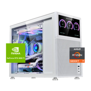 Pc Gamer Fénix Plus White: Ryzen 7 5800XT, 32GB Ram, m.2, RTX 4060 Ti