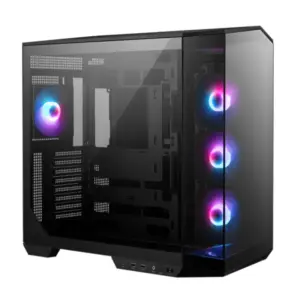 Gabinete Gamer Msi Pano 100R PZ Black, USB 3.2, con 4 fans Argb