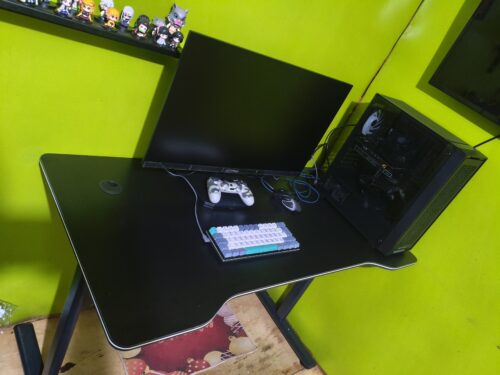Escritorio Mesa Gamer Griffin, acero reforzado, soporta 120kg photo review