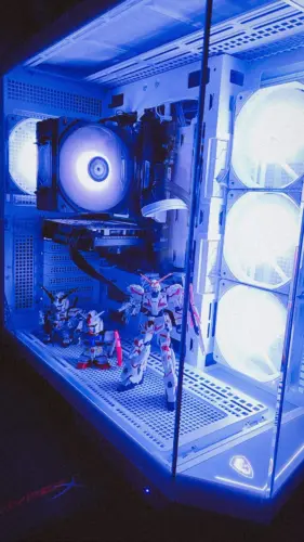 Gabinete Gamer Msi Pano 100R PZ White, USB 3.2, 4 fans Argb photo review