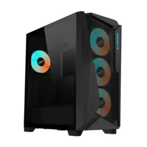 Gabinete Gamer Gigabyte C301 Glass Panel Vidrio E-Atx, RGB 4Fan