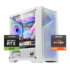 PC Gamer Warrior 3050 6GB White: Ryzen 5500, SSD M.2, RAM 16GB, RTX 3050 6GB - 2 - 500 GB