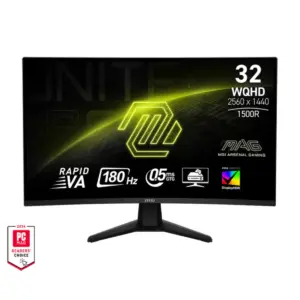 Monitor Gamer MSI MAG 32CQ6F, 32" Curvo WQHD, 180hz, VA, 0.5ms