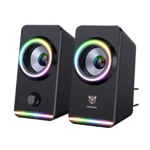 Parlantes Gamer ONIKUMA X6 RGB 10W Sonido 6D USB Jack 3,5mm