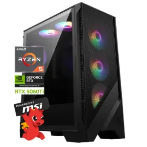 Pc Gamer MSI Shadow Ultra: Ryzen 5 7600X, M.2, 32GB DDR5 Ram, RTX 5060ti 8GB