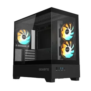 Gabinete Gigabyte C201 Panoramic mATX Vidrio Templado 3fan